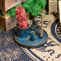 Buddha Incense Plate - Ceramic Blue
