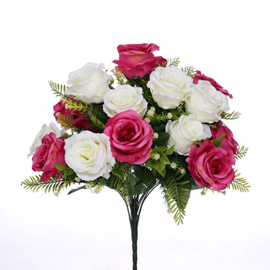 Artificial - Open Rose Bunch
