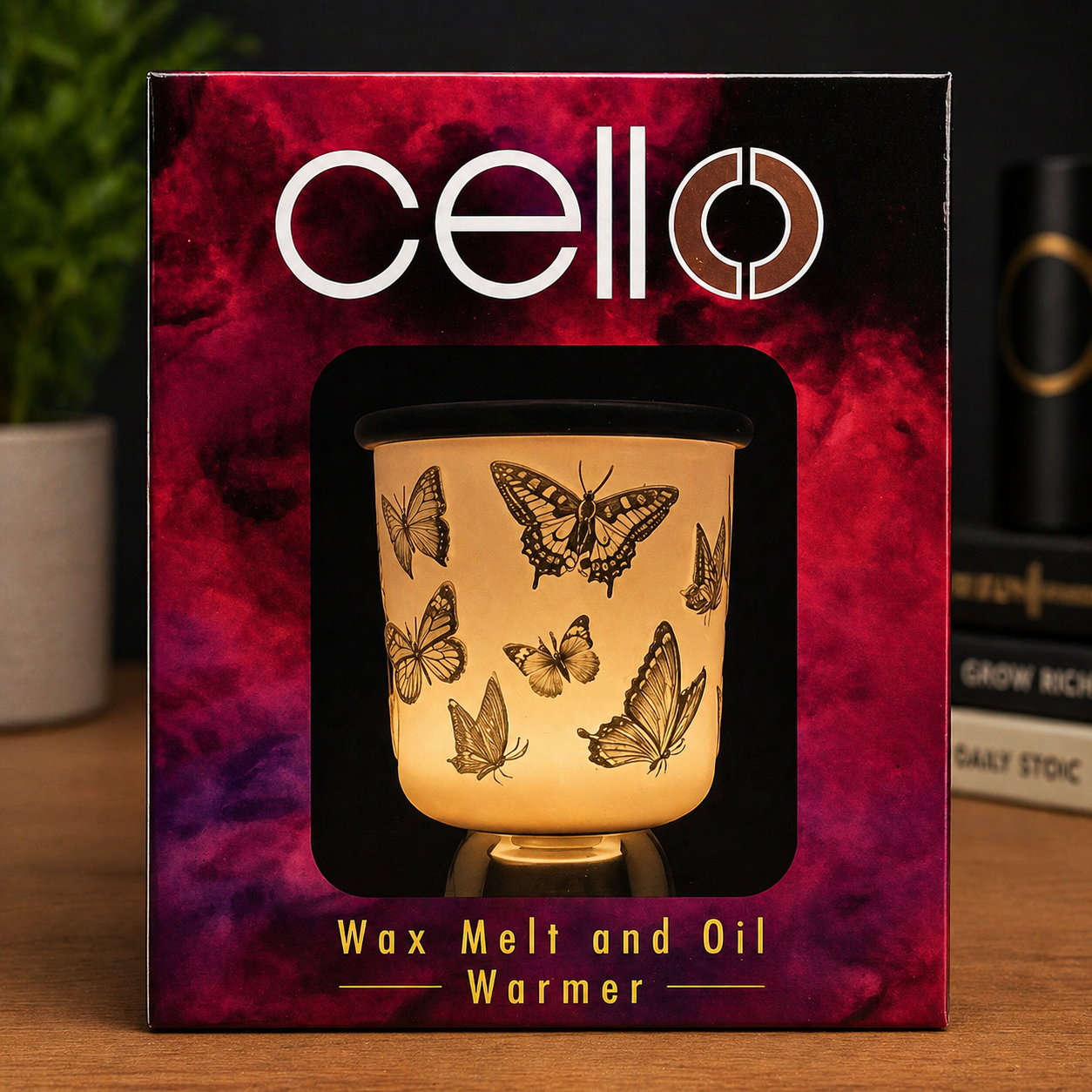 Wax melt oil burner - butterfly