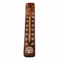 Carved Mango Wood Ashcatcher With Burnt Finish