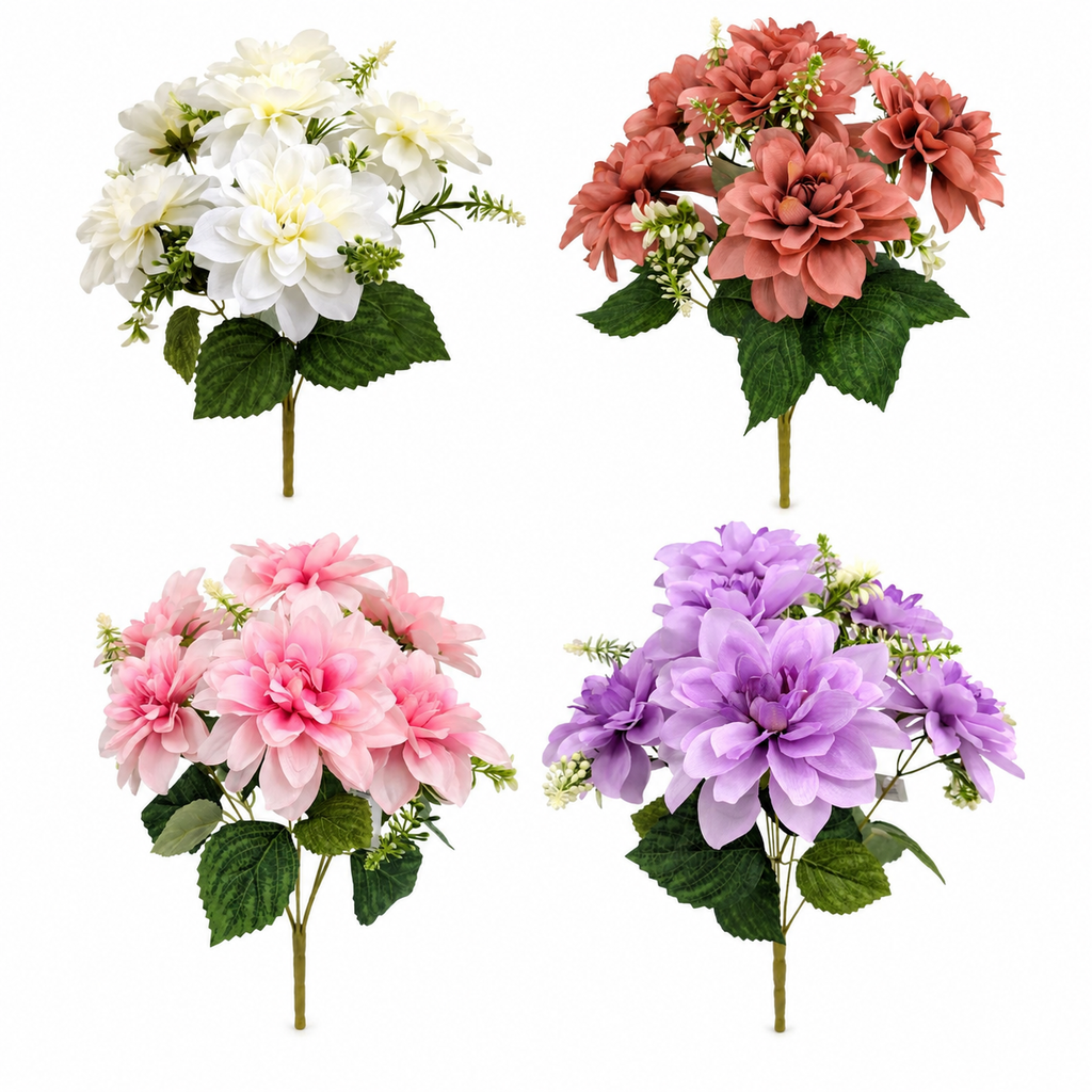 Artificial - Dahlia Bush