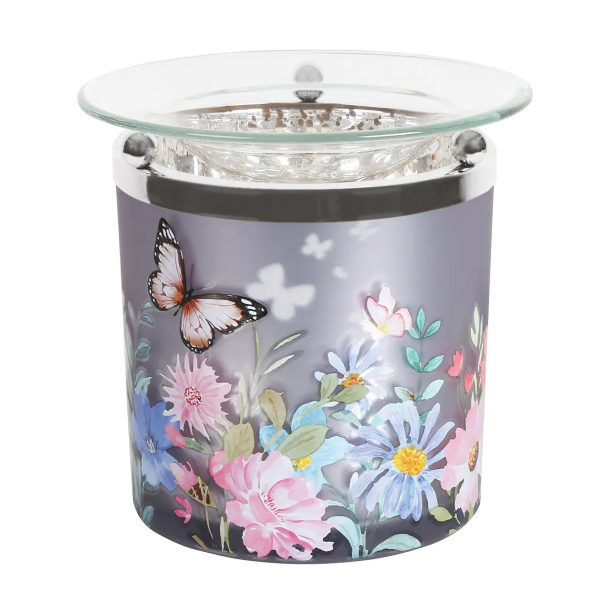 Tealight Wax Melter Purple Butterfly 10cm