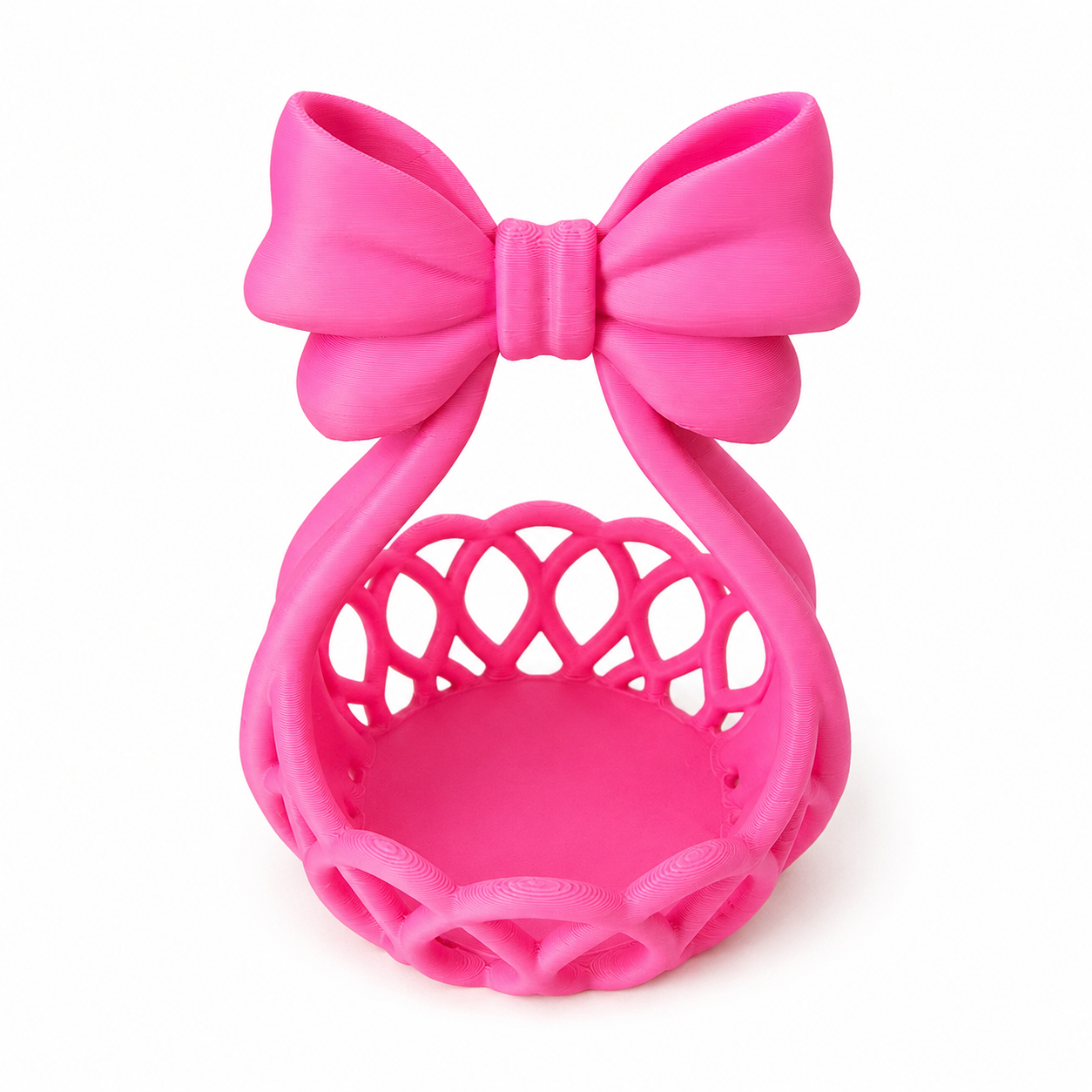 Small bow vanity basket