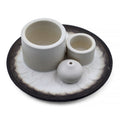 Palo Santo Stick & Smudge Holder - White & Grey